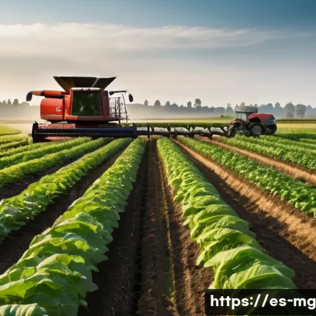 음식과 권력의 관계 - **Prompt:** A dynamic split image showcasing the stark contrast between large-scale industrial agric...